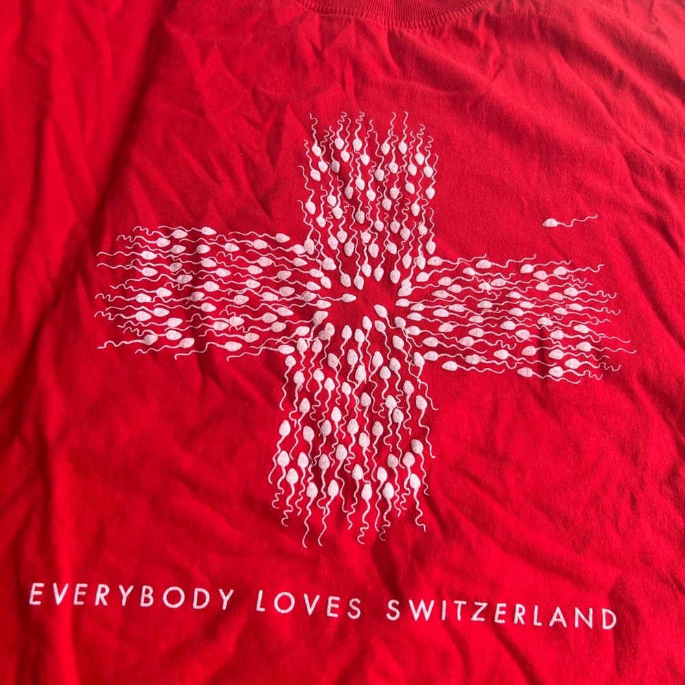 red t shirt